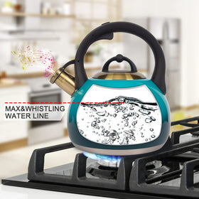 LUXGRACE kettle with one-hand trigger for easy pouring.