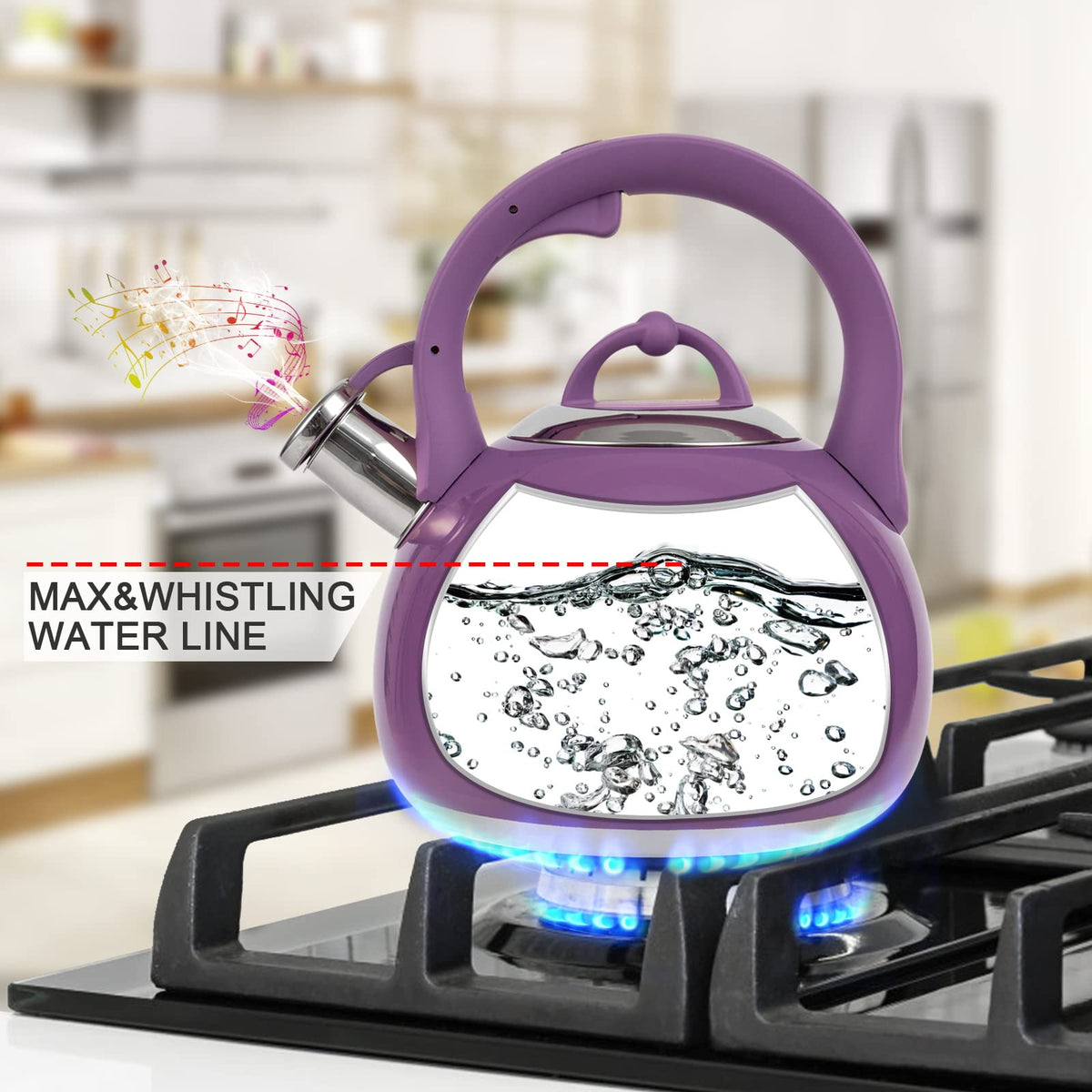 LUXGRACE stainless steel body endures daily use with durable multi-layer bottom.