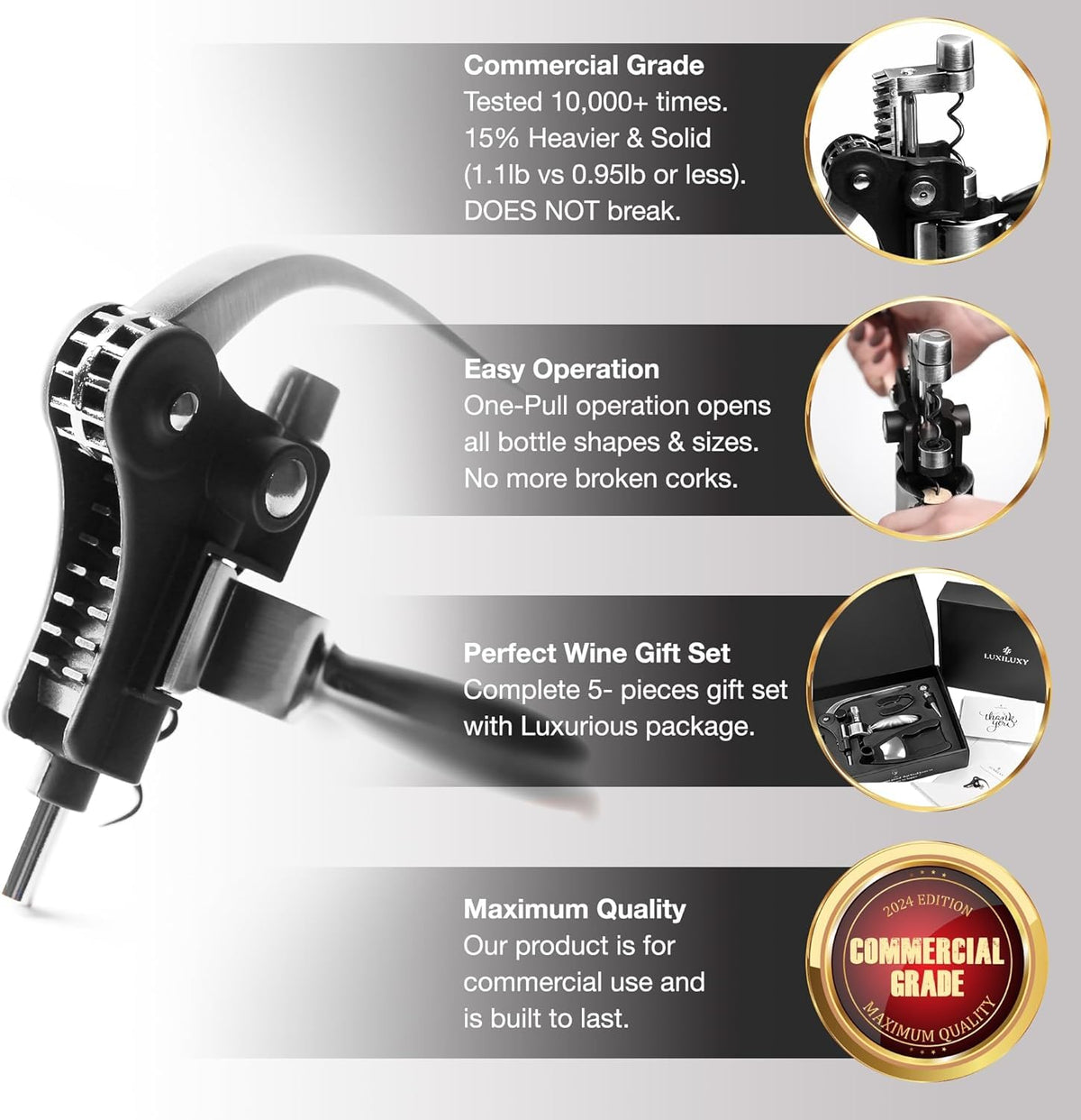 Luxiluxy foil cutter for precise wine seal trimming