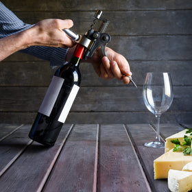 Luxiluxy dinner party setup with stylish corkscrew
