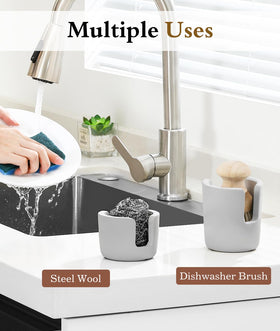 Luxspire diatomite holder sits on counters or in sinks, keeping spaces neat.