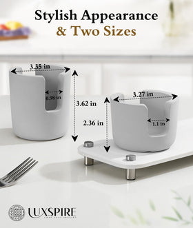 Luxspire small-size diatomite holder fits most sponges on the kitchen sink.