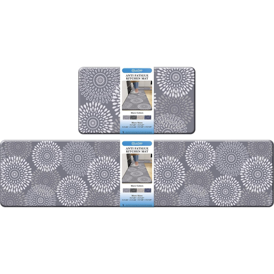 LuxStep kitchen mat anti-fatigue PVC for comfortable standing during cooking.