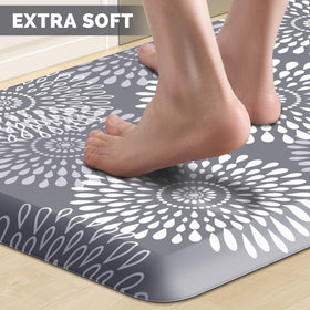 LuxStep kitchen mat with soft anti fatigue foam provides standing support at the sink