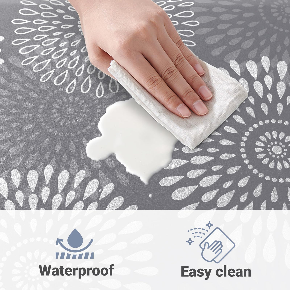 LuxStep kitchen mat with beveled edges helps prevent slips and tripping
