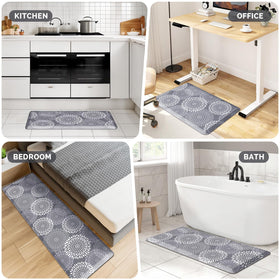 LuxStep kitchen mat grey 17 3 by 28 inches fits most spaces
