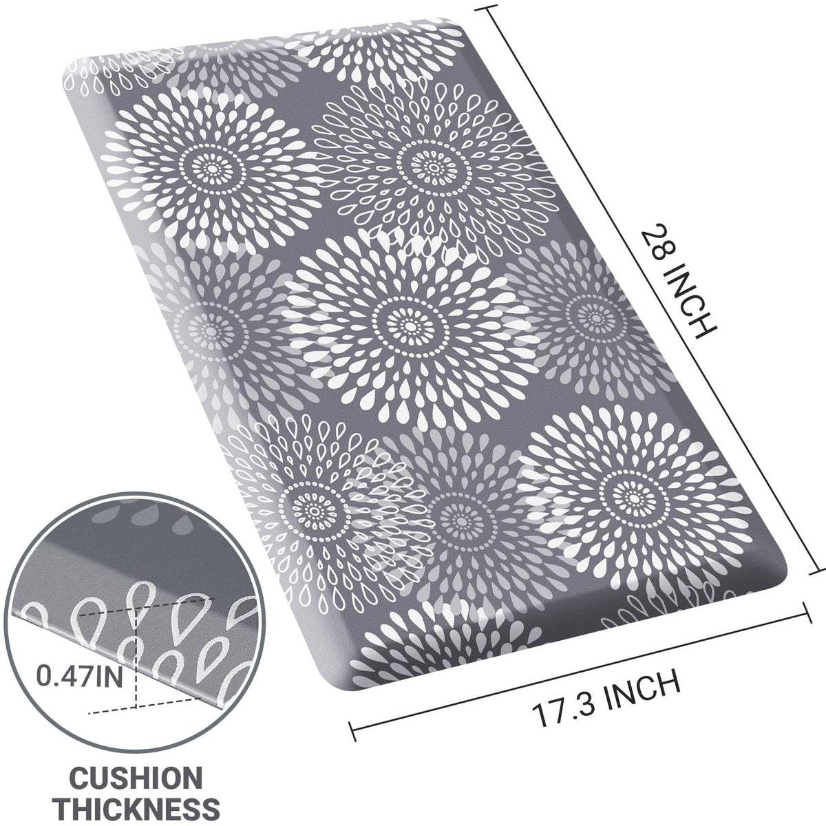 LuxStep kitchen mat non slip bottom keeps the area secure during busy cooking