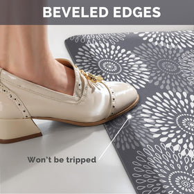 LuxStep kitchen mat waterproof surface resists spills and cleans easily