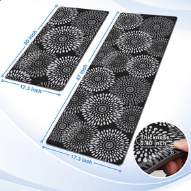 LuxStep kitchen mat non-slip-back keeps stable footing on slick floors.