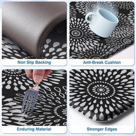 LuxStep kitchen mat two-piece-set provides versatile coverage for kitchens.