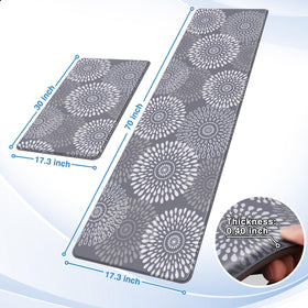 LuxStep kitchen mat waterproof surface protects floors from spills and stains.