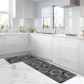 LuxStep kitchen mat wipe-clean-damp-cloth for quick maintenance after cooking.