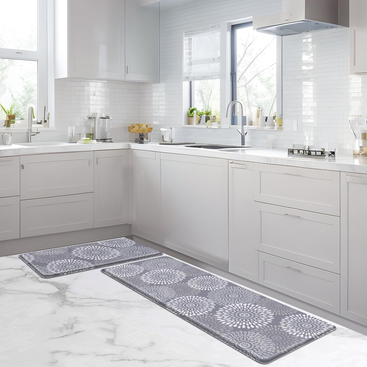 LuxStep kitchen mats durable-pvc-material built for heavy traffic and long use.