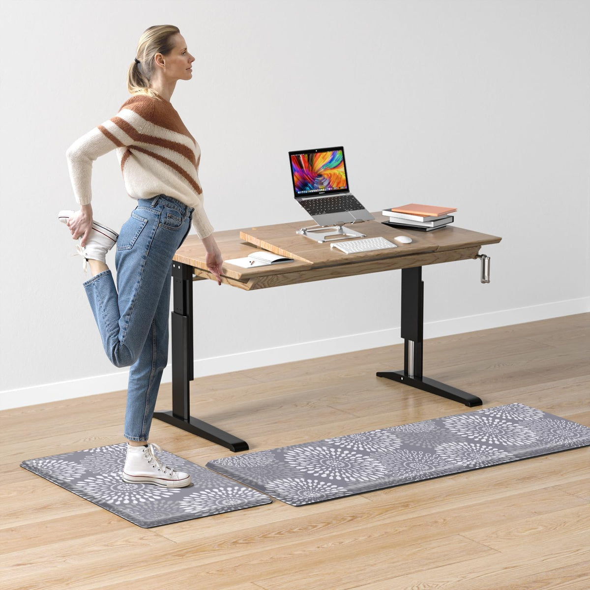 LuxStep kitchen mats kitchen-use-scene support during meal prep and cleanup.