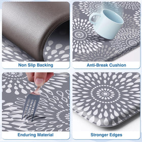 LuxStep kitchen mats multisurface-compatibility suited for tile, wood, ceramic or marble.