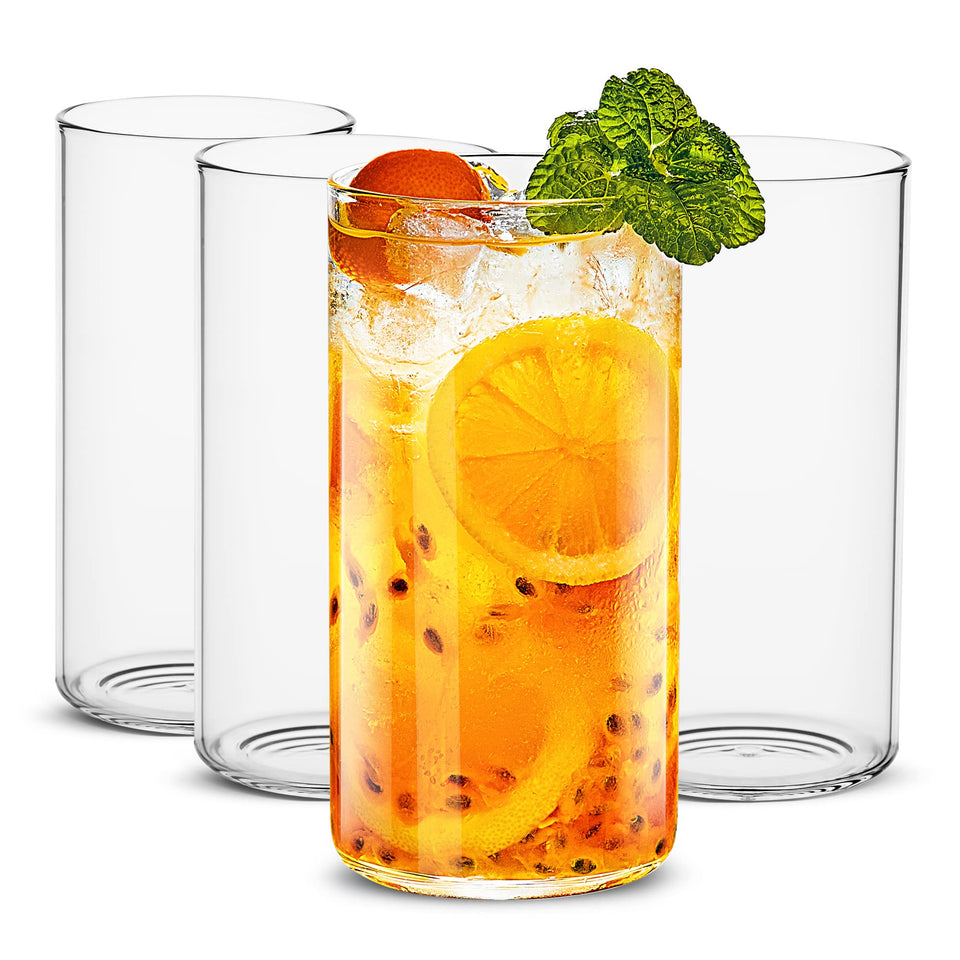 LUXU 19oz highball glass with a clear tall silhouette, ideal for cocktails and water.