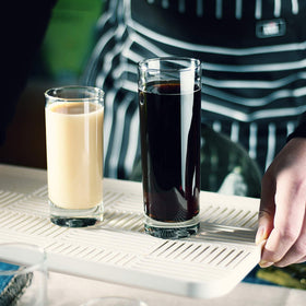 Luxu dishwasher-safe glassware simplifies cleanup after entertaining.