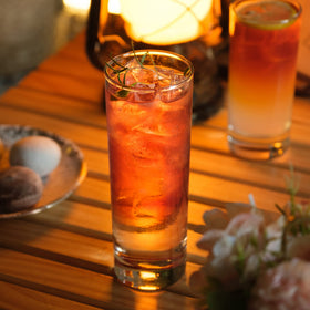Luxu Mojito glassware 6-pack keeps mojitos cool and refreshing.