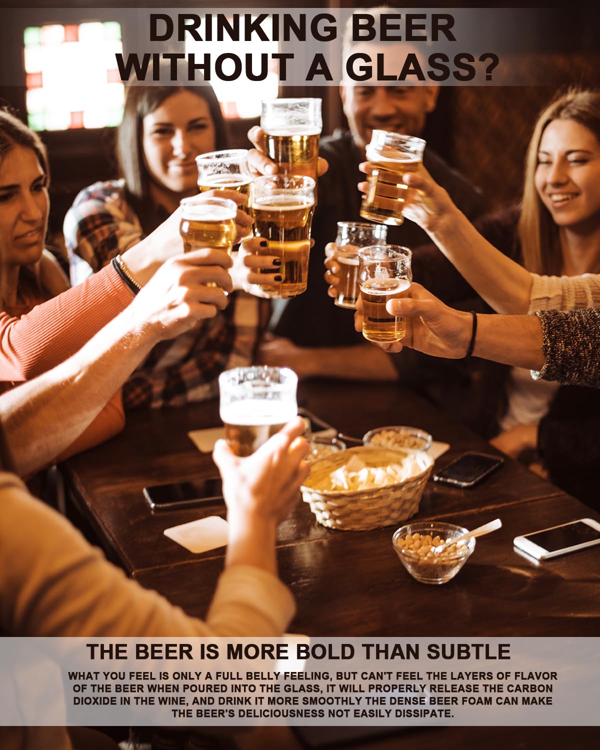 Luxu pint glasses 20oz bar-top setup for stylish serving moments.