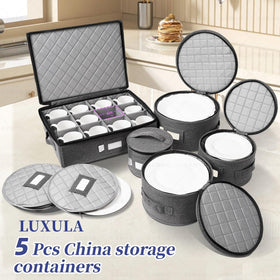 Luxula two-plate bags included, ready for safe plate transport.
