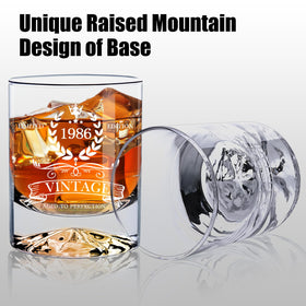 Luxulish engraved 12oz vintage glass elevates toasts with clear craftsmanship.