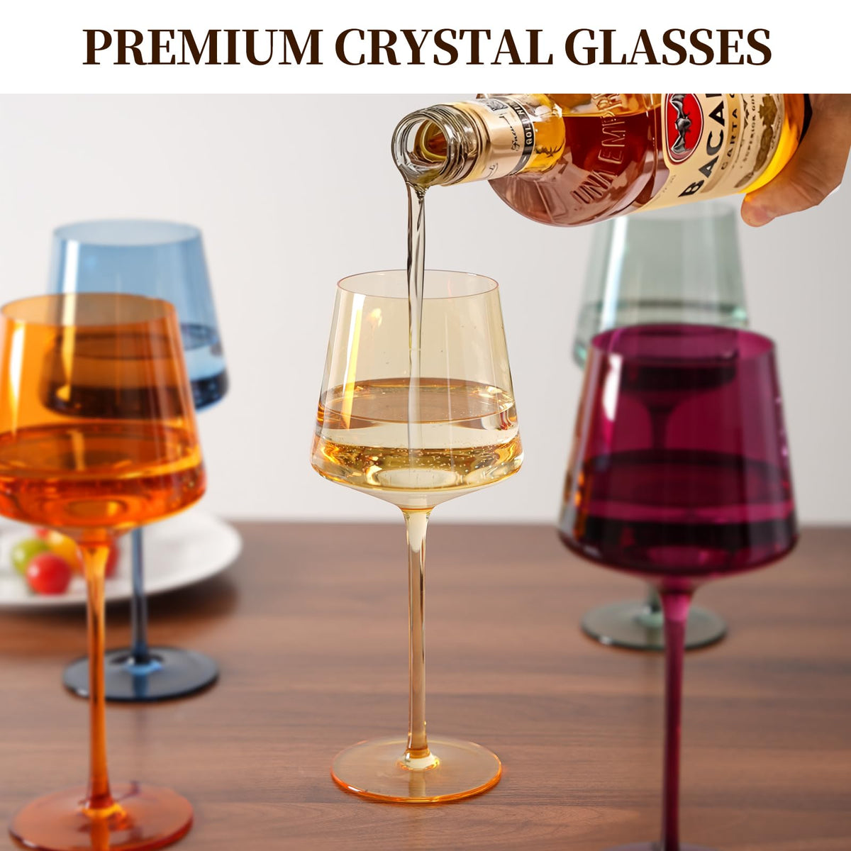 LUXULISH premium crystal glassware in sturdy gift box
