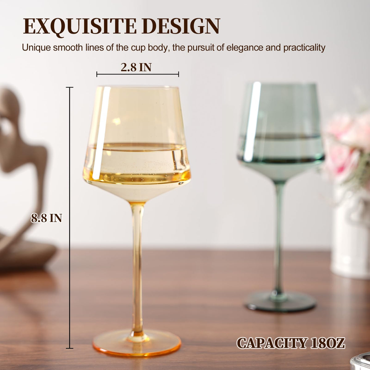 LUXULISH six color wine collection complements any dinner