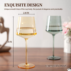 LUXULISH six color wine collection complements any dinner