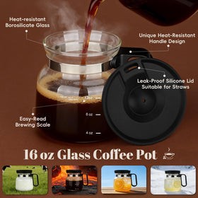 Luyyholara heatproof borosilicate glass shows rich coffee colors.