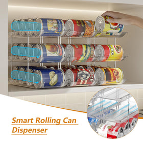LXLXXL Can Organizer anti-spill top guard prevents spills during reach.
