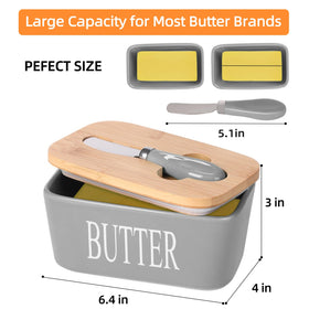 Lxmons butter dish makes a thoughtful gift for butter lovers.