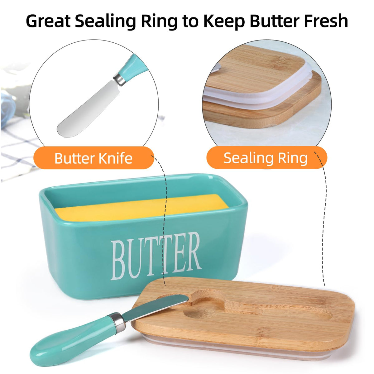 Lxmons stainless steel butter knife spreader for smooth, clean butter spreading.