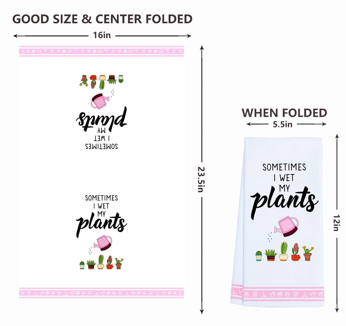 LXOMILL funny kitchen towel adds cheerful decor while drying dishes.