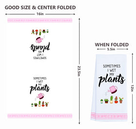 LXOMILL funny kitchen towel adds cheerful decor while drying dishes.