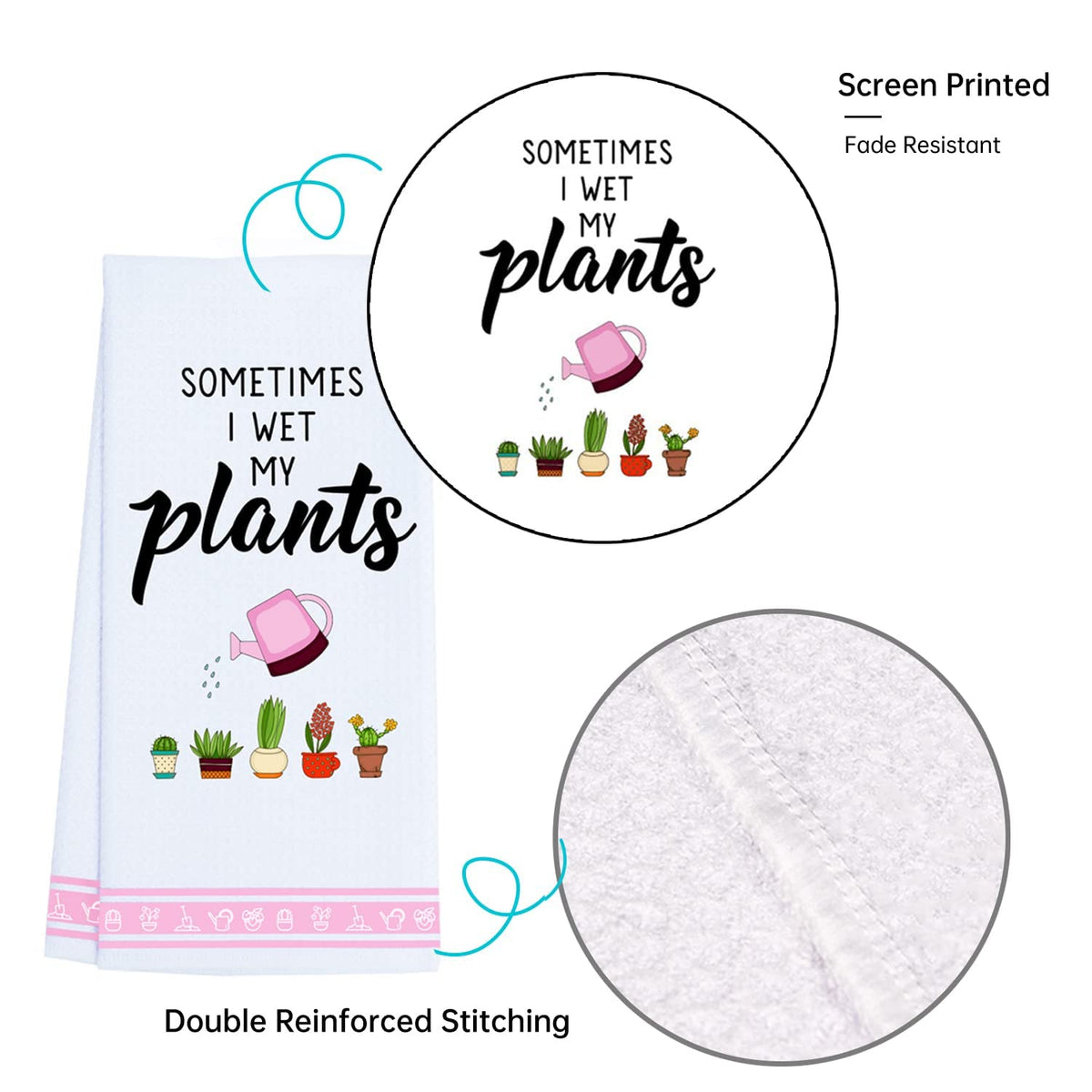 LXOMILL screen printed towel stays vibrant after washes.