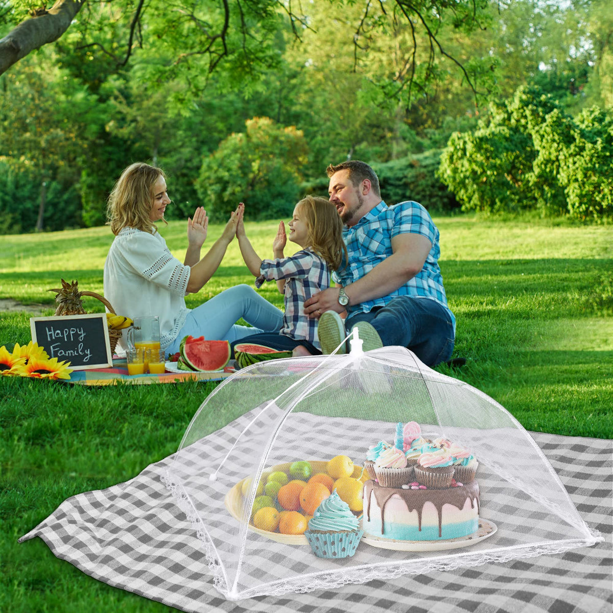 LYDTICK mesh covers for al fresco serving at events