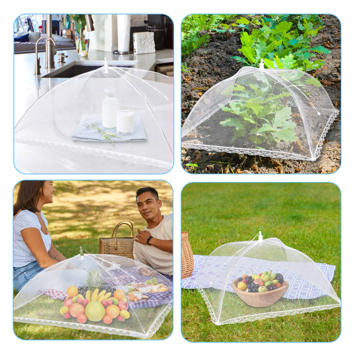 LYDTICK indoor use mesh cover to keep pets away from food