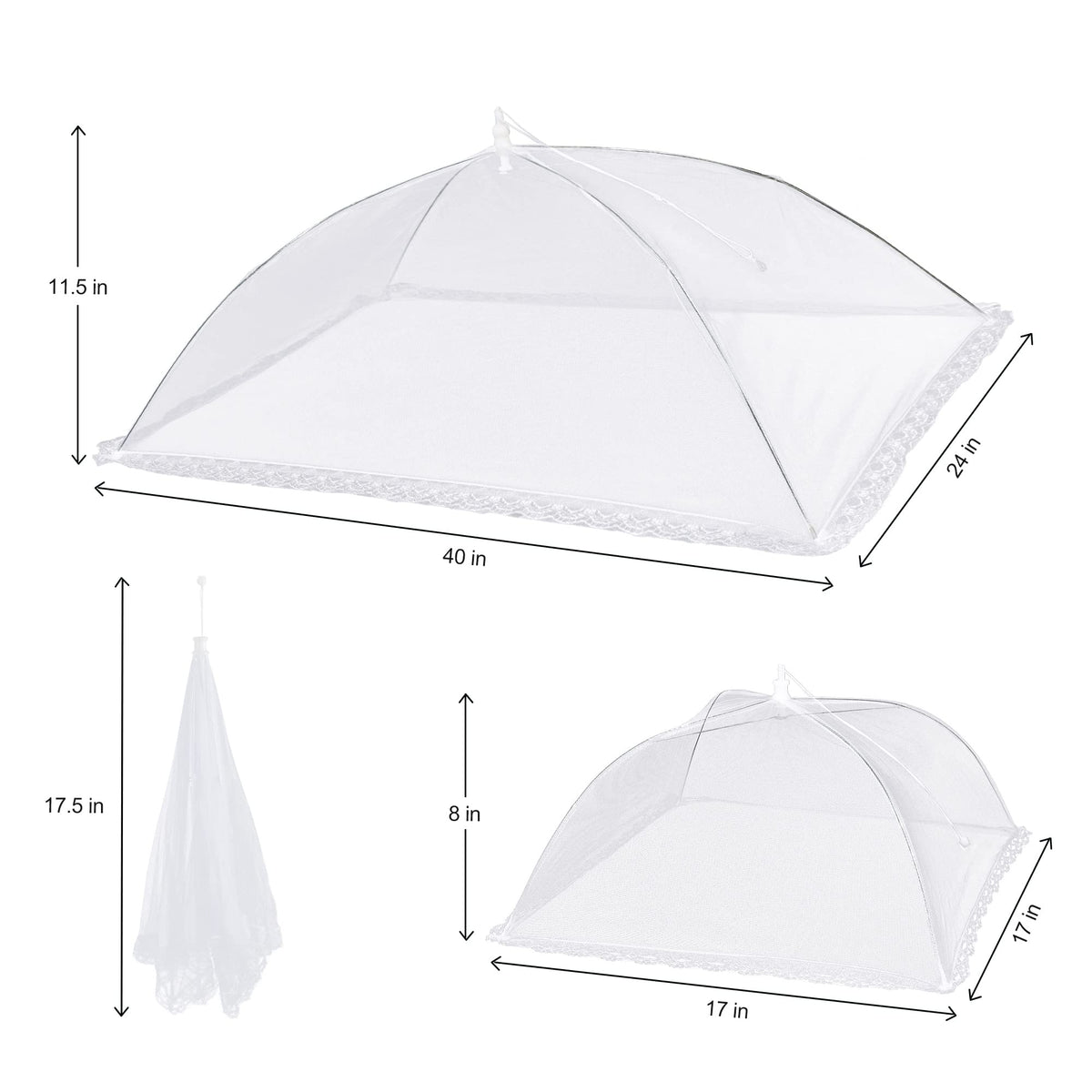 LYDTICK large 17x17 mesh cover ideal for camping and dining al fresco