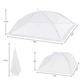 LYDTICK large 17x17 mesh cover ideal for camping and dining al fresco