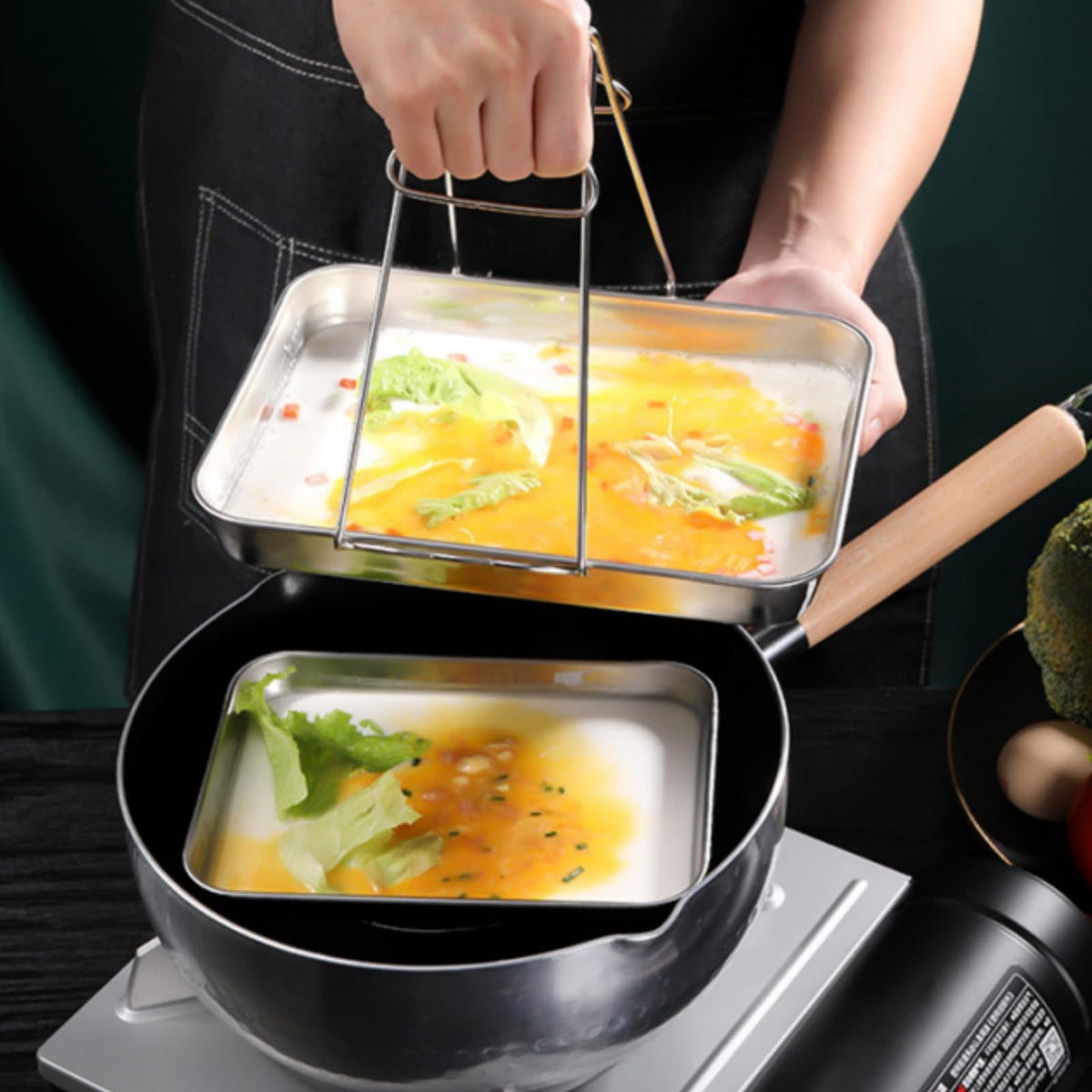 Lyellfe dishwasher and oven safe plates simplify reheating and cleaning.