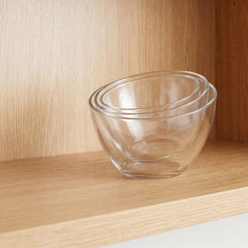 Lyellfe kitchen counter essential bowls ready for quick prep and service.
