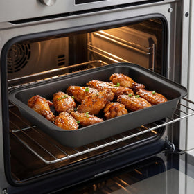 Lyellfe non-stick coating bakeware delivering quick release and simple cleanup after baking.