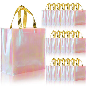 Lyellfe pink gift bag with glossy sparkle, ideal for elegant bridesmaid gifts