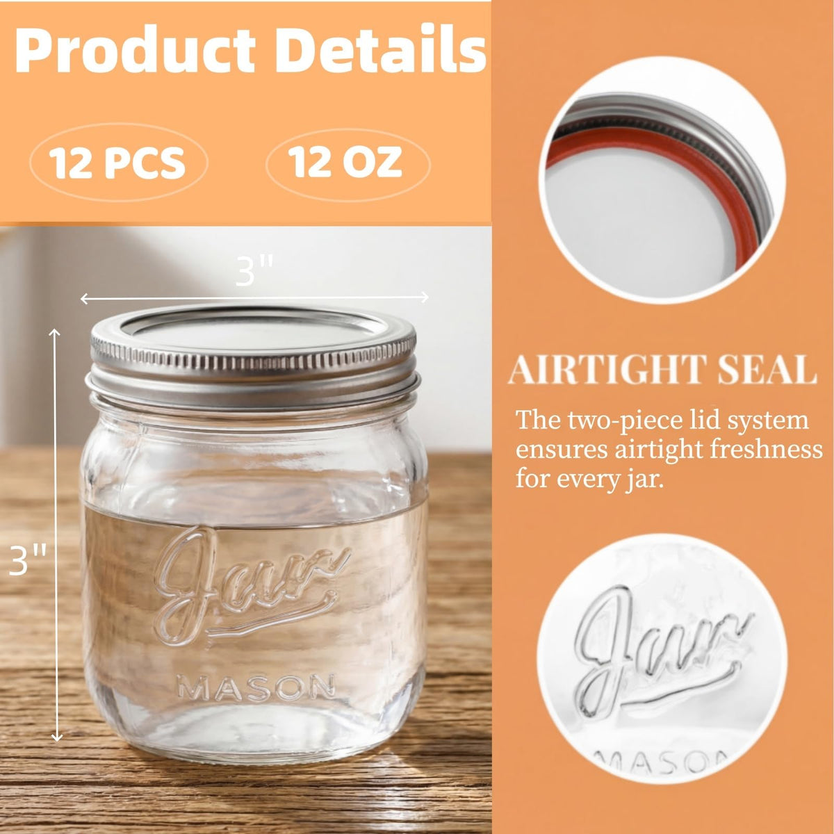 Lyellfe transparent-body-design jar enables quick labeling and restocking