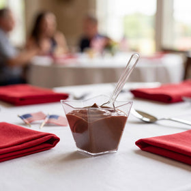 Lyellfe wedding and catering cups enhance presentation at celebrations.