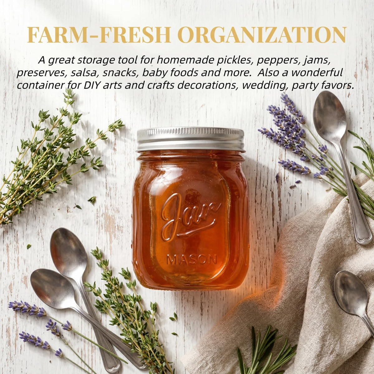 Lyellfe wedding-favor jar offers stylish keepsakes for events and gifts.