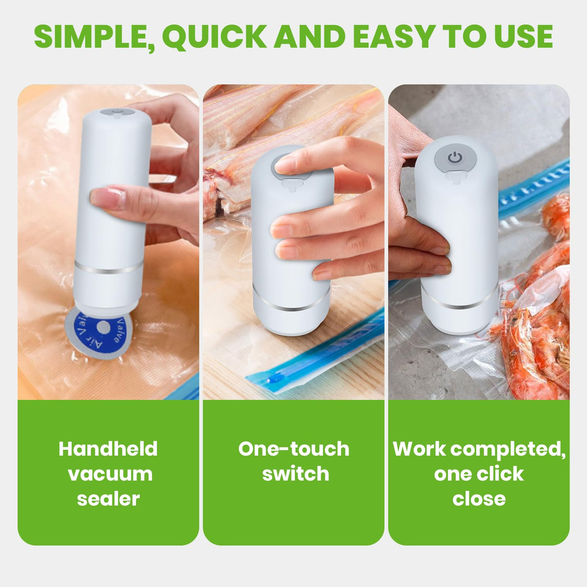 LYHKOVANPRO rechargeable battery powers wireless sealing for travel and on the go