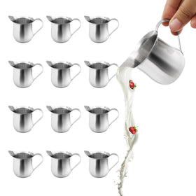 LYHLYA 12-pack bell creamer set with 3 oz capacity for cream and milk service.