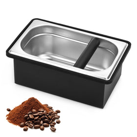 LYHLYA Espresso Knock Box in stainless steel for tidy counters
