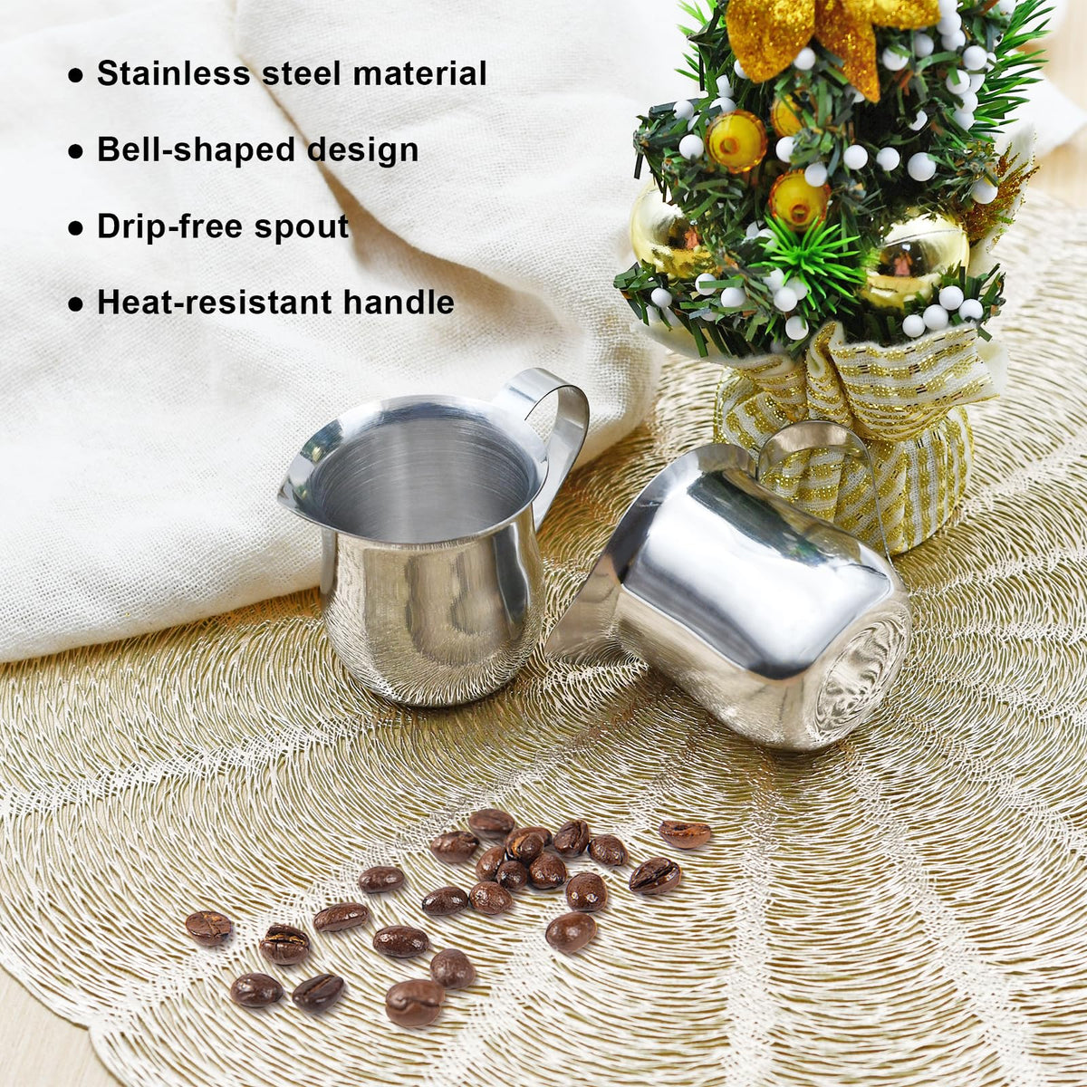 LYHLYA mirror-finish bell shape adds elegant table flair.
